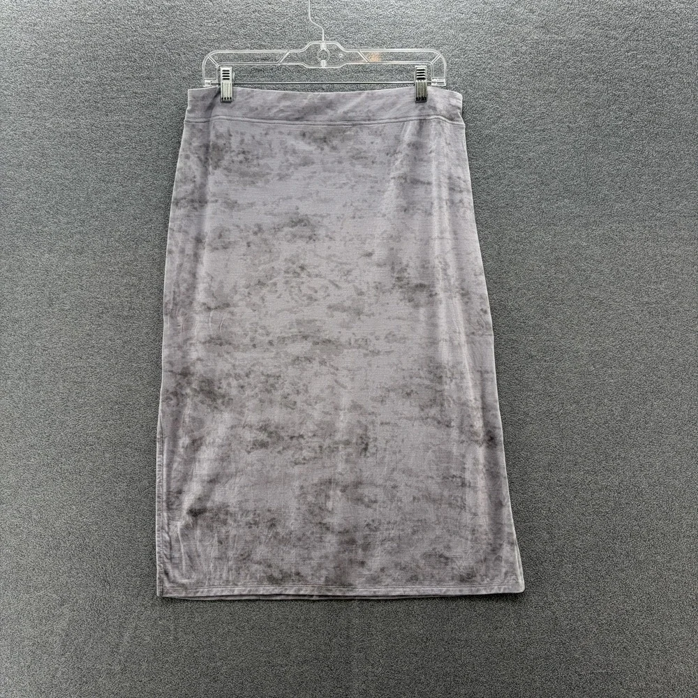 Icebreaker Skirt Women Medium Purple Tie Dye Merino Cool Lite Knit Pull On Midi - Picture 7 of 11